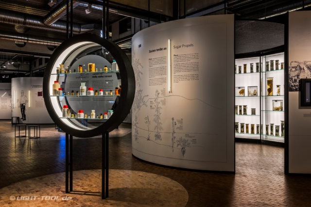 Ausstellungsbeleuchtung Alles Zucker Deutsches Technikmuseum Berlin