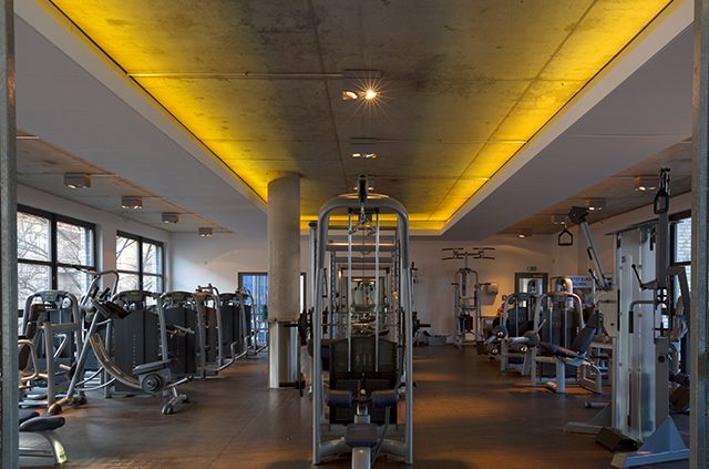 Aspria Spa Fitness Studio LED-Voutenbeleuchtung Berlin Light Tool