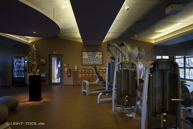 Aspria Spa Fitness Studio LED-Voutenbeleuchtung Berlin Light Tool
