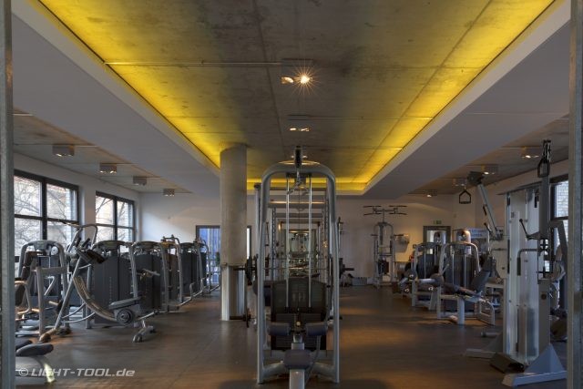 Aspria Spa Fitness Studio LED-Voutenbeleuchtung Berlin Light Tool